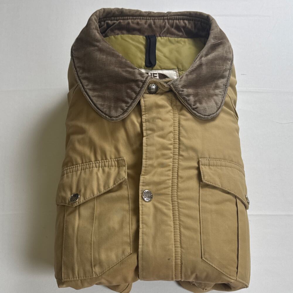 Vintage The North Face Corduroy Collar Jacket Mens Snap Front Broken Zipper